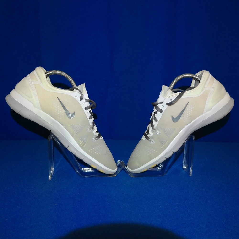 Nike Free TR Fit 5 NikeID Women 7.5 Grey White Training Shoes 747447-992